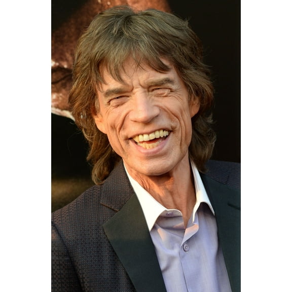 Mick Jagger At Arrivals For Get On Up Premiere, Apollo Theater, New York, Ny July 21, 2014. Photo By Kristin CallahanEverett Collection Celebrity (8 x 10)