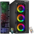 thumbnail image 1 of PC de Bureau RVB - Processeur Intel Core i5 16 Go RAM 256 Go SSD 500 Go HDD WiFi Bluetooth, HDMI DisplayPort, Windows 11 Pro - pour Bureau / Usage Domestique - AQVIN, 1 of 6