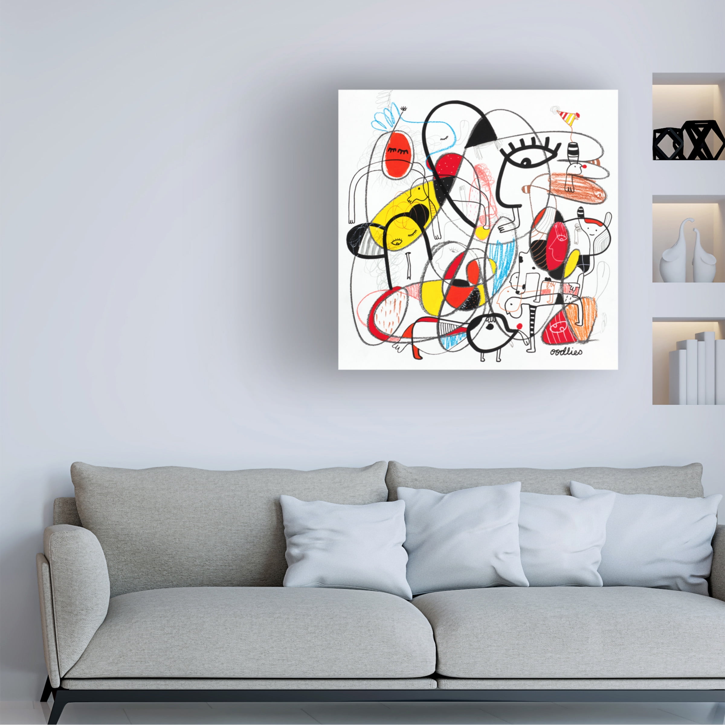 Oodlies 'Poking The Joker' Canvas Art