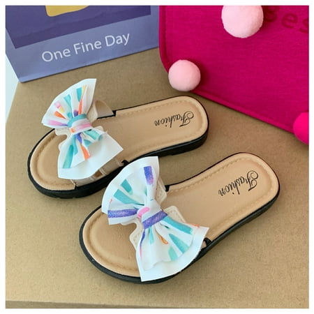 

Summer Slide Sandals Beach Sandals Non-slip Shower Bathroom Slippers Soft White