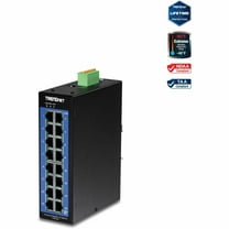 TRENDnet TI-G160i 16-Port Industrial Gigabit L2 Managed  DIN-Rail Switch