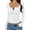 White, variant on Tqcoqu Women's Long Sleeve Henley Tops,Ribbed Knit Slim Fitted Trendy Basic Tees,Layer 2026 Fall Fashion Outfits,Black Women's S-XXXL