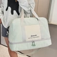 thumbnail image 6 of Yonrjhukm Large Capacity Folding Travel Duffel Bag, Multifunctional Handbag for Women, Lightweight Portable Gym Bag with Shoe Compartment and Wet/Dry Pocket, 6 of 7