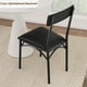 thumbnail image 4 of Yeshouse Juego de 2 sillas de comedor, sillas de cocina de cuero sintético para 2, juego de sillas tapizadas para comedor, silla negra para varias mesas, cocina, apartamento, fácil montaje, 4 of 7