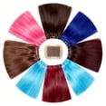 thumbnail image 5 of Hair Extensions In Synthetic Fiber Hairpieces 22 Inch Straight Style for Party and Everyday Glam,22 in,Light Blue, 5 of 9