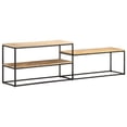 thumbnail image 3 of vidaXL TV Cabinet and TV Stand 180x30x50 cm Rough Mango Wood, 3 of 5