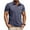 Dark Blue, variant on YLSDY Men's Casual Button Collared Shirts Classic Short Sleeve Basic Button T-Shirt Lightweight Cotton Golf Tops with Pocket Dark Gray XXXL