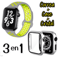 thumbnail image 1 of Correas para Apple Watch compatible con 38mm / 40mm + Case protector de pantalla con Cristal Templado. Estilo Sport, ideal para hacer ejercicio. Mamá Pulpo Sport con case, 1 of 4