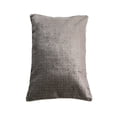 thumbnail image 1 of Cojin Rectangular Gris Oscuro | Hecho con Terciopelo con Patrón de Grecas y Algodón | 35x50 cm | Elegancia para Sala y Cama | Decoracion Hogar | Con Funda, 1 of 6