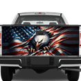 thumbnail image 2 of Lotusprinthandmade US Flag Eagle Graphic Truck Tailgate Wrap 2 Sizes, US flag eagle decal, eagle decal, eagle decal, eagle US flag decal, eagle car decal, us flag tailgate decal, 2 of 4