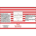 thumbnail image 2 of Red Sprinkles Jimmies 3.17 oz, Sprinkles For Cake Decorating, Cake Sprinkles, Sprinkles For Baking, Ice Cream & More, The Hampton Candy Company, 2 of 5