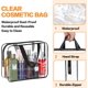 thumbnail image 3 of Bolsa organizadora de maquillaje transparente bolsa de cosméticos impermeable bolso de mano transparente para viaje, 3 of 6