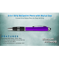 thumbnail image 2 of 10 Stylus Grip Ballpoint iPens Pack - Rubber grip, Black Ink - Purple, 2 of 5
