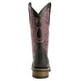 thumbnail image 3 of Ferrini  Womens Maverick Embroidered Square Toe   Dress Boots   Mid Calf Low Heel 1-2", 3 of 5