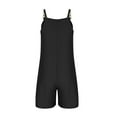 thumbnail image 4 of aidice Womens Summer Dresses Shorts off Shoulder Sleeveless Linen Cotton Tank Tops with Pockets Casual Jumpsuits, 4 of 7