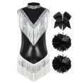 thumbnail image 3 of Miutii Women's Metallic Cheer Leader Uniform Team Performance Cheerleading Black XXL, 3 of 7