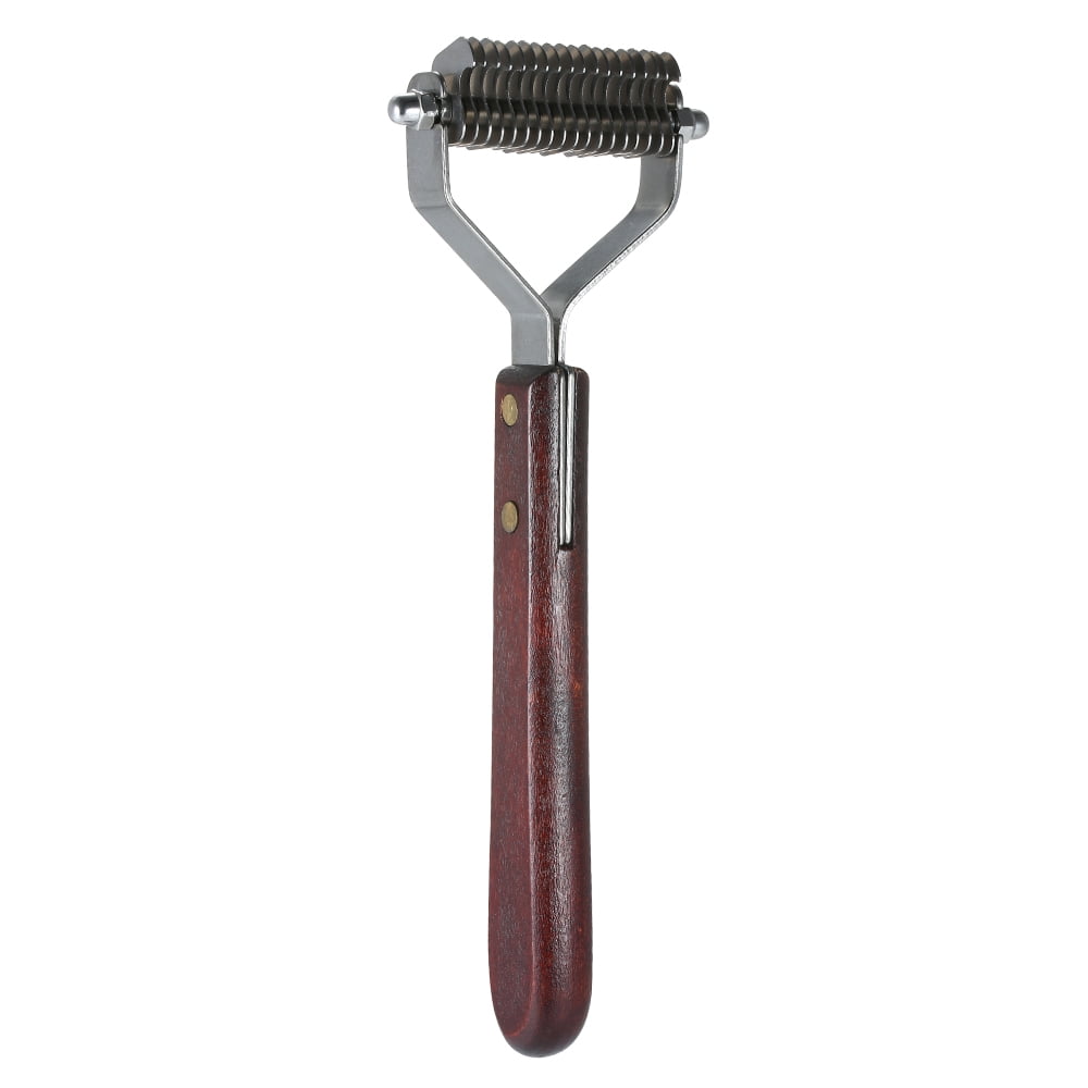HATELI Pet Dematting Tool Undercoat Rake Pet Grooming Comb for