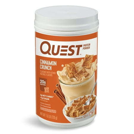 (BB:10/07/26)Quest Protein Powder  Cinnamon Crunch  20g Protein  1.6 lb.  25.6 oz