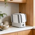 thumbnail image 4 of Toaster Cover 2 Slice, Black White Stripe, Dustproof Bakeware Oven Protector with Top Hook, Abstract Geometric Waterproof Small Kitchen Appliance Toasters Dust Cover, 12"x7.5"x8", 4 of 9