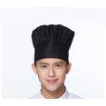 thumbnail image 1 of Chef Hat Adult Adjustable Elastic Baker Kitchen Cooking Chef Cap(Black), 1 of 3