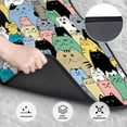 thumbnail image 3 of Sikiie Different Cats Car Foot Mat Set of 4 Pieces Basics Universal Fit Rubber Carpet Floor Mats For Car SUV Van & Truck, 26.8"L x 17.3"W (Front), 13"L x 17.3"W(Rear), 3 of 6