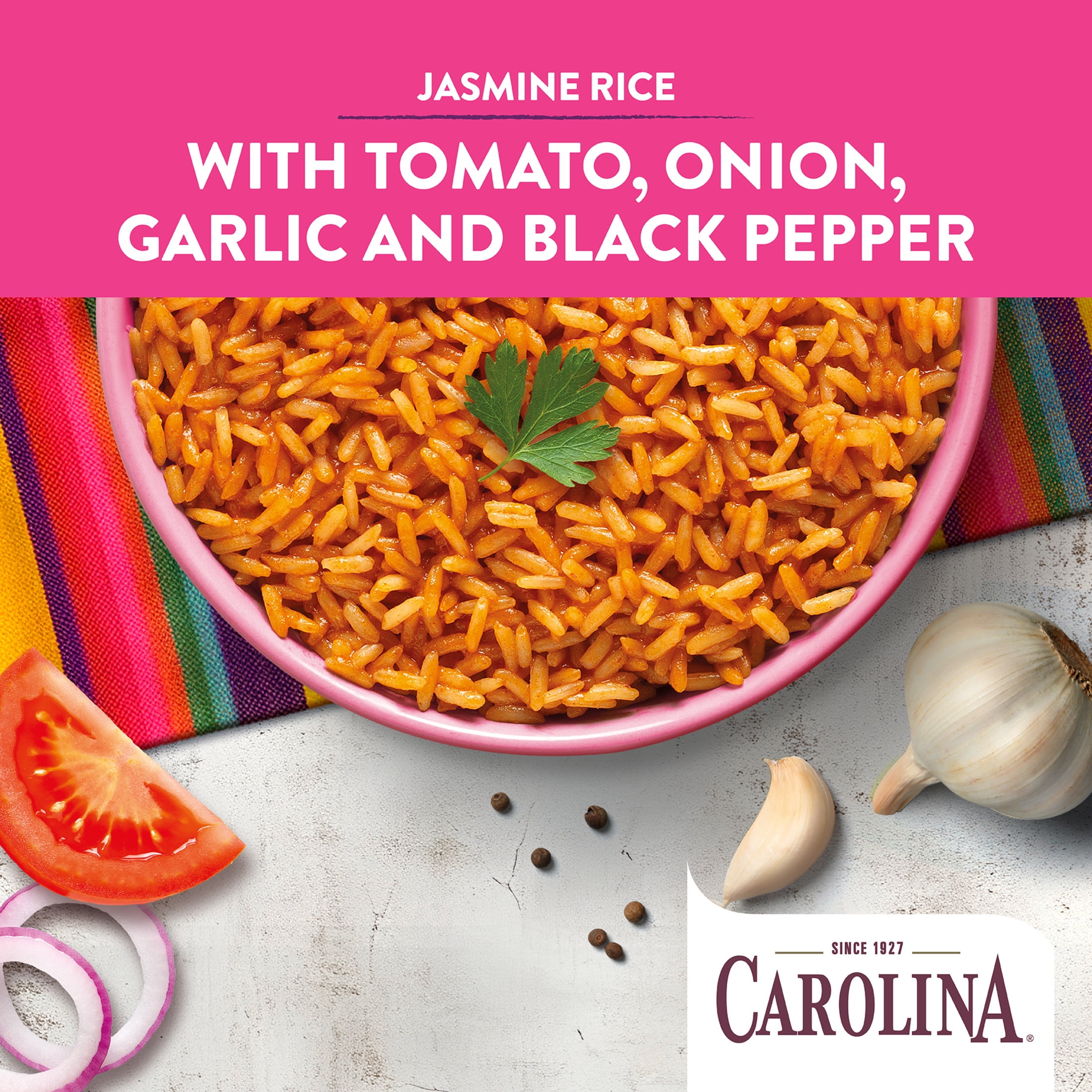 (3 pack) Carolina Mexican Style Jasmine Rice, Ready to Heat 90 Seconds, Gluten Free, Microwaveable Rice, 8.8 oz