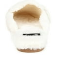 thumbnail image 3 of Journee Womens Eara Square Toe Faux Fur Slippers, 3 of 5