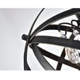 thumbnail image 3 of The Lighting Store Benita Antique Black 4-Light Metal Globe Crystal Chandelier, 3 of 4