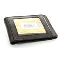 thumbnail image 5 of Men's Leather Money Clip Slim Design Credit Card Id Holder Black Wallet 4.25 x 3.25 inches, 5 of 5