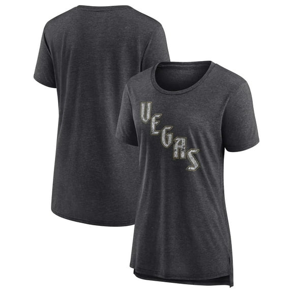 Women's Gray Vegas Golden Knights Slow Whistle Tri-Blend T-Shirt