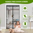 thumbnail image 5 of Qoosea Magnetic Screen Door with Heavy Duty Magnets, Self Sealing Mesh Screen Curtain with Hooks, Full Frame Hands Free Magnetic Door Screen Closure Fit Door Size 36 x 82 Inch, 5 of 7