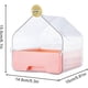 thumbnail image 4 of Hanging Bird Bath Cube Light Pink for Small Birds 15.5x15x14.8cm Canary Budgerigar Parrots Cockatiel Lovebird Accessory, 4 of 5