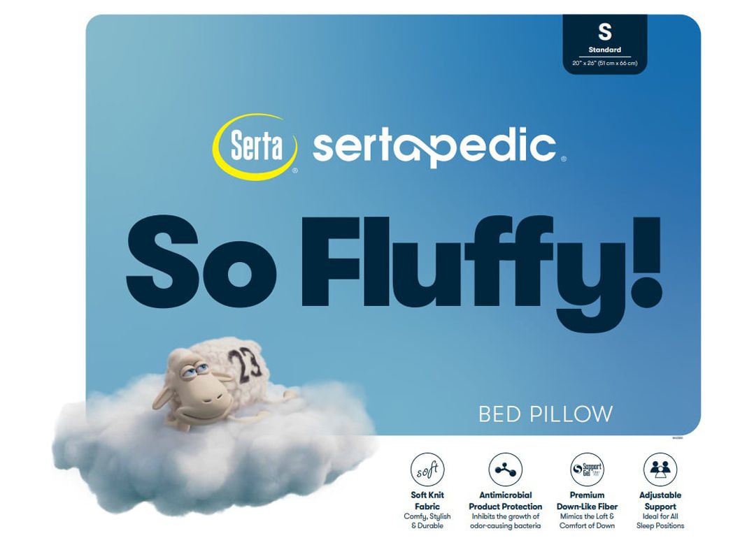 Serta So Fluffy Bed Pillow, Standard (2021 Version) - image 3 of 5