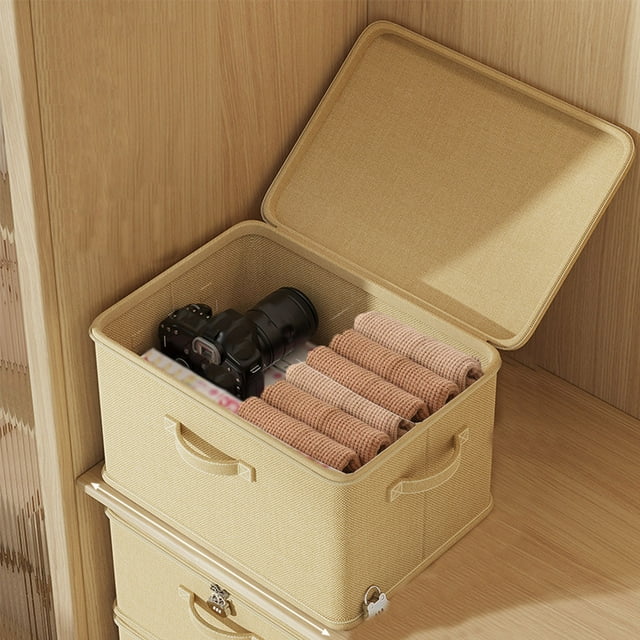 Locking Storage Boxes Baskets Home Clothes Clothes Closet Layered Organizer Gods Loadeds Quilt Pants Password Storage Box