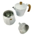 thumbnail image 3 of Cocina Criolla 6-Cups White & Wood Espresso Coffee Maker Greca, 3 of 6