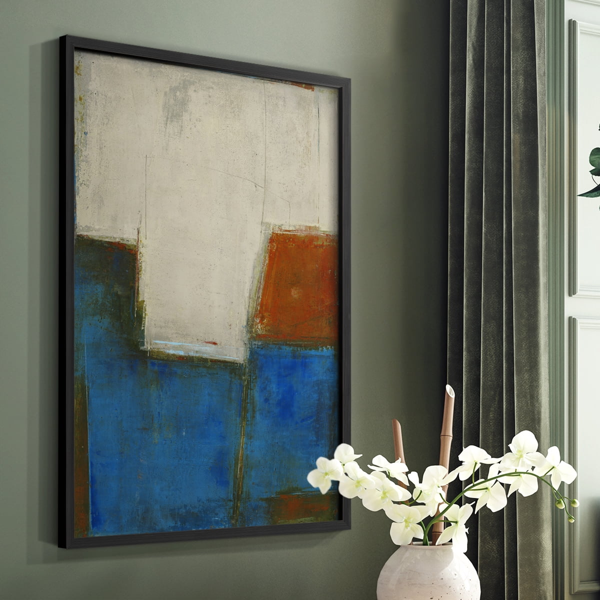 Complex Thought Framed Print in Black Solid Wood Framed Print No Nail Hanging