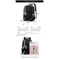 thumbnail image 3 of Men Backpack Shoulder Bag Chain Backpack Rechargeable Schoolbag, 3 of 4