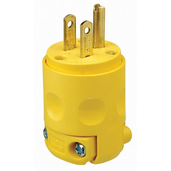 Leviton C20-515PV-000 Grounded PVC Commercial Grade Straight Blade Plug