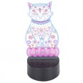 thumbnail image 3 of Pintura de diamantes LED, luces nocturnas, acrílico, cambio de Color, táctil, USB, regalos 3D, decoración del hogar DIY, 3 of 12