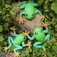 thumbnail image 5 of Lohoee 5 Piezas Juguetes de Rana Figura de Rana Realista Modelo Animal Rana Suave y Elástico Alivio del Estrés Juguete de Rana de Mano para Decoraciones de Fiesta en el hogar o Regalo, 5 of 5