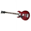 schecter vengeance custom electric guitar 6661 see-thru cherry (stc)left handed