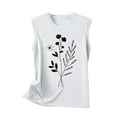 thumbnail image 4 of Levmjia Women Sleeveless Tops Summer Casual Round Neck Printed Pullover Blouse Soft Polyester Fashion Tee for Daily Wear Party Vacation, 4 of 4