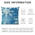 thumbnail image 5 of Hello Blue Decorative Throw Pillow Covers, It's Cozy Inside Christmas Porch Outdoor Home Decor, Couch Cushion Case, 5 of 5