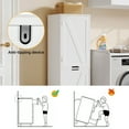 thumbnail image 3 of DWVO Laundry Hamper with Adjustable Shelf, 53" Laundry Hamper Cabinet with Storage Basket, White, 3 of 11