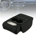 thumbnail image 3 of Car Armrest Cushion With Cup Holder Center Console Cover For Cars (Black), 3 of 10