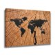 thumbnail image 2 of Póster de lienzo con mapa del mundo, mapa del mundo, decoración de dormitorio, paisaje deportivo, decoración de oficina, regalo, estilo marco, 20 x 30 cm, 2 of 8