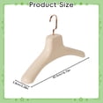 thumbnail image 3 of Fabric Storage Organizer Wide Shoulder Coat Hanger for Overcoat Beige Plastic Household Clothes Hanger with Multi Function Design for Closet Organization and Heavy Jackets Bedding Storage,Closet Orga, 3 of 9