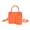 Orange, variant on Felt Zipper Messenger Bag for Women Casual Crossbody Shoulder Handbag with Adjustable Strap in Orange