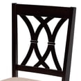 thumbnail image 5 of Baxton Studio Aggie Sand Fabric and Dark Brown Finished Wood 5-Piece Dining Set, 5 of 10