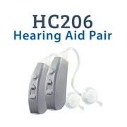 HearClear HC206 Affordable Hearing Aid - Both Ears